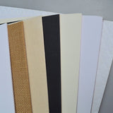 White embossed mat board 16x20 textured acid free