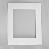 White embossed mat board 16x20 textured acid free
