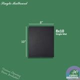 Black acid free Mat Board Backing 8x10