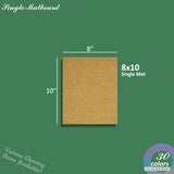 Burlap picture frame mat backing 8x10 for framing