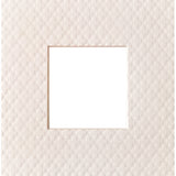 8x8 white Embossed photo mat board