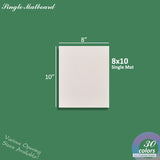 White 8x10 matted picture frames backing