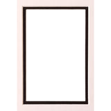 5x7Black and white double-layer mat board